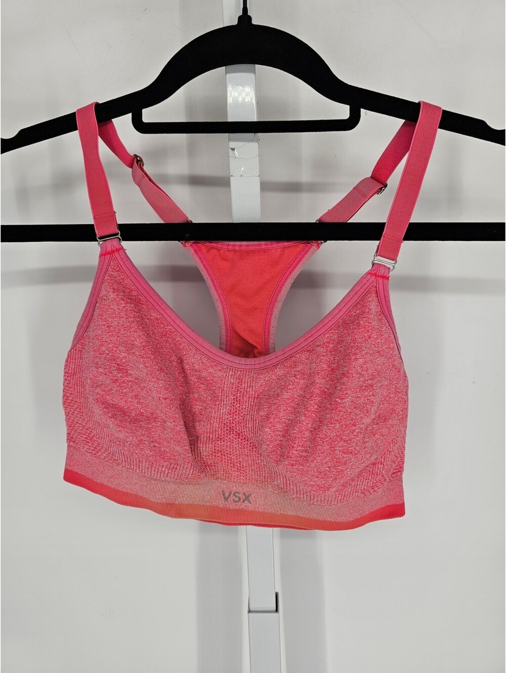 Victorias Secret VSX Sports Bra Womens Sz S Racerback Pink